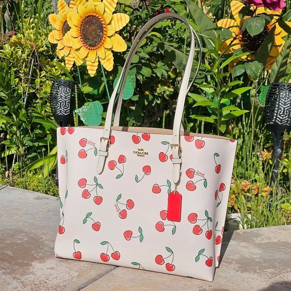 Coach Handbags - Coach Mollie Tote with Cherry Heart Print Purse